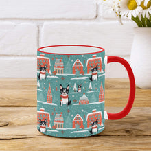 Load image into Gallery viewer, Boston Terrier Winter Wonderland Christmas Coffee Mug-3