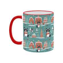 Load image into Gallery viewer, Boston Terrier Winter Wonderland Christmas Coffee Mug-4