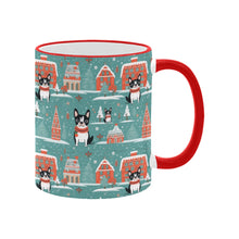 Load image into Gallery viewer, Boston Terrier Winter Wonderland Christmas Coffee Mug-2