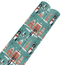 Load image into Gallery viewer, Boston Terrier Winter Wonderland Christmas Gift Wrapping Paper - 2 Rolls-Christmas Ornament-Boston Terrier,Christmas,Wrapping Paper-Boston Terrier-5