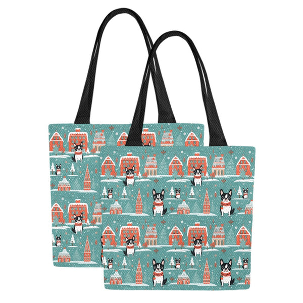 Boston terrier sales tote bag