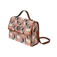 Load image into Gallery viewer, Boston Terriers and Blooms in Pink Shoulder Bag Purse-Accessories-Accessories, Bags, Boston Terrier, Purse-One Size-4