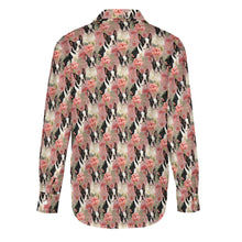 Load image into Gallery viewer, Boston Terriers and Blooms in Pink Women&#39;s Shirt-7