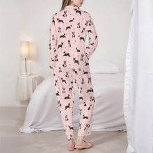Load image into Gallery viewer, Boston Terriers Pajamas for Women - XL Available - Playful Boston Terriers-Pajamas-Apparel,Boston Terrier,Dog Mom Gifts,Pajamas-5