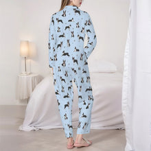 Load image into Gallery viewer, Boston Terriers Pajamas for Women - XL Available - Playful Boston Terriers-Pajamas-Apparel,Boston Terrier,Dog Mom Gifts,Pajamas-6