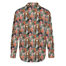 Load image into Gallery viewer, Botanical Beauty Basset Hound Women&#39;s Shirt-5