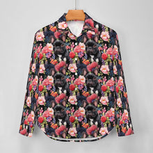 Load image into Gallery viewer, Botanical Beauty Black French Bulldog Women&#39;s Shirt - 3 Designs-Apparel-Apparel, French Bulldog, Shirt-4