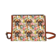Load image into Gallery viewer, Botanical Beauty Boxer Satchel Bag Purse-Accessories-Accessories, Bags, Boxer, Purse-Black1-ONE SIZE-3