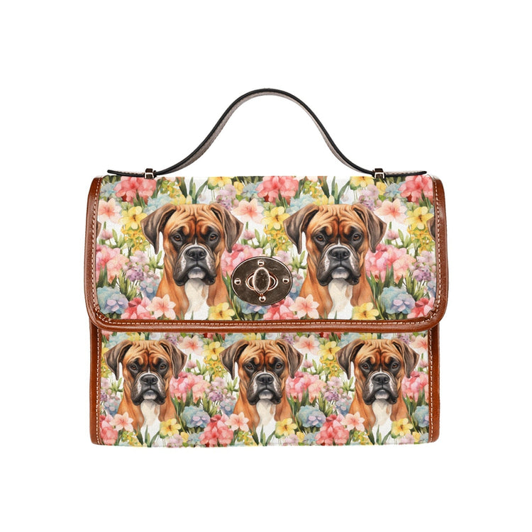 Botanical Beauty Boxer Satchel Bag Purse 750x