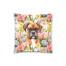 Load image into Gallery viewer, Botanical Beauty Boxer Throw Pillow Cover-Cushion Cover-Boxer, Home Decor, Pillows-White-ONESIZE-2