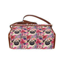 Load image into Gallery viewer, Botanical Beauty Pug Shoulder Bag Purse-Accessories-Accessories, Bags, Pug, Purse-One Size-5