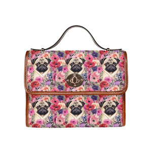Botanical Beauty Pug Shoulder Bag Purse-Accessories-Accessories, Bags, Pug, Purse-One Size-6