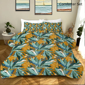 Botanical Elegance Whippet Greyhounds Bedding Set - Comforter or Duvet Cover-Bedding-Bedding, Greyhound, Home Decor, Whippet-Deep Mustard-Comforter (with filling) + 2 Pillowcases-Twin-9