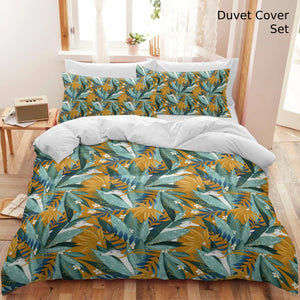 Botanical Elegance Whippet Greyhounds Bedding Set - Comforter or Duvet Cover-Bedding-Bedding, Greyhound, Home Decor, Whippet-Deep Mustard-Duvet Cover (no filling) + 2 Pillowcases-Twin-10