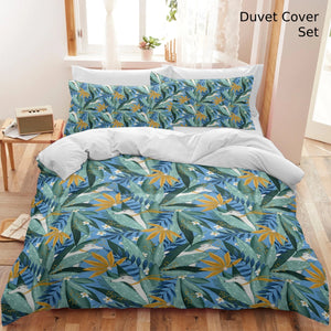 Botanical Elegance Whippet Greyhounds Bedding Set - Comforter or Duvet Cover-Bedding-Bedding, Greyhound, Home Decor, Whippet-Sky Blue-Duvet Cover (no filling) + 2 Pillowcases-Twin-6