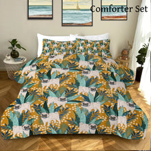 Load image into Gallery viewer, Botanical Pug Bliss Bedding Set - Comforter or Duvet Cover-Bedding-Bedding, Blankets, Home Decor, Pug-Deep Mustard-Comforter (with filling) + 2 Pillowcases-Twin-15