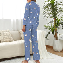 Load image into Gallery viewer, Bounding Bull Terrier Joy Pajamas Set for Women-S-CornflowerBlue-15