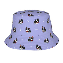 Load image into Gallery viewer, Bow Tie Boston Terrier Love Bucket Hat-Hats &amp; Caps-Accessories,Boston Terrier,Dog Dad Gifts,Dog Mom Gifts,Hats-Lavender Purple-One Size-33