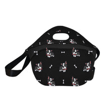 Load image into Gallery viewer, Bow Tie Boston Terrier Love Neoprene Lunch Bag-15
