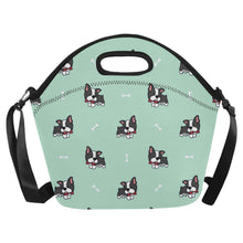 Load image into Gallery viewer, Bow Tie Boston Terrier Love Neoprene Lunch Bag-16