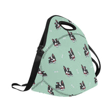 Load image into Gallery viewer, Bow Tie Boston Terrier Love Neoprene Lunch Bag-18
