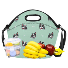Load image into Gallery viewer, Bow Tie Boston Terrier Love Neoprene Lunch Bag-19