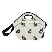 Load image into Gallery viewer, Bow Tie Boston Terrier Love Neoprene Lunch Bag-2