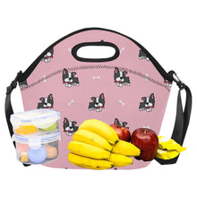 Load image into Gallery viewer, Bow Tie Boston Terrier Love Neoprene Lunch Bag-8