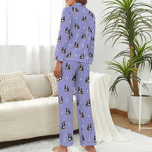 Load image into Gallery viewer, Bow Tie Boston Terrier Love Pajamas Set for Women-25
