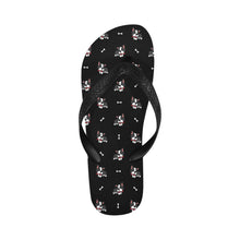 Load image into Gallery viewer, Bow Tie Boston Terrier Love Unisex Slippers - 9 Colors-Footwear-Accessories,Boston Terrier,Dog Dad Gifts,Dog Mom Gifts,Slippers-Midnight Black-S-27
