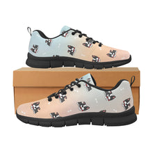 Load image into Gallery viewer, Bow Tie Boston Terrier Love Women's Breathable Sneakers-Footwear-Boston Terrier,Dog Mom Gifts,Shoes-22