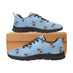 Bow Tie Boston Terrier Love Women's Breathable Sneakers-27