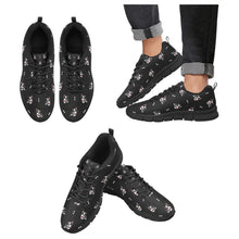 Load image into Gallery viewer, Bow Tie Boston Terrier Love Women&#39;s Breathable Sneakers-Black-US13-47