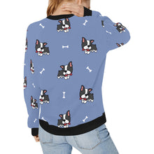 Load image into Gallery viewer, Bow Tie Boston Terrier Love Women&#39;s Sweatshirt-Apparel-Apparel, Boston Terrier, Sweatshirt-6