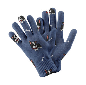 Bow Tie Boston Terrier Touch Screen Gloves-Accessories-Accessories, Dog Dad Gifts, Dog Mom Gifts, Gloves-7