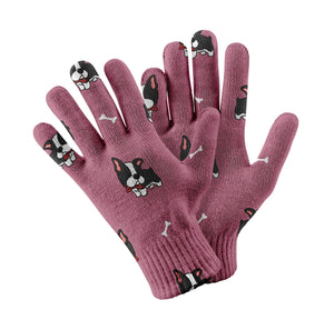 Bow Tie Boston Terrier Touch Screen Gloves-Accessories-Accessories, Dog Dad Gifts, Dog Mom Gifts, Gloves-11