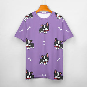 Bow Tie Boston Terriers All Over Print Women's Cotton T-Shirt - 4 Colors-Apparel-Apparel, Boston Terrier, Shirt, T Shirt-11