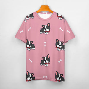 Bow Tie Boston Terriers All Over Print Women's Cotton T-Shirt - 4 Colors-Apparel-Apparel, Boston Terrier, Shirt, T Shirt-8