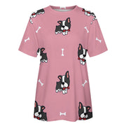 Bow Tie Boston Terriers All Over Print Women's Cotton T-Shirt - 4 Colors-Apparel-Apparel, Boston Terrier, Shirt, T Shirt-9