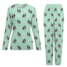 Load image into Gallery viewer, Bow Tie Boston Terriers Women&#39;s Soft Pajama Set - 4 Colors-Pajamas-Apparel, Boston Terrier, Pajamas-16