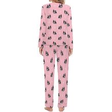 Load image into Gallery viewer, Bow Tie Boston Terriers Women&#39;s Soft Pajama Set - 4 Colors-Pajamas-Apparel, Boston Terrier, Pajamas-2