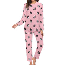 Load image into Gallery viewer, Bow Tie Boston Terriers Women&#39;s Soft Pajama Set - 4 Colors-Pajamas-Apparel, Boston Terrier, Pajamas-4