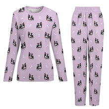 Load image into Gallery viewer, Bow Tie Boston Terriers Women&#39;s Soft Pajama Set - 4 Colors-Pajamas-Apparel, Boston Terrier, Pajamas-7