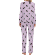 Load image into Gallery viewer, Bow Tie Boston Terriers Women&#39;s Soft Pajama Set - 4 Colors-Pajamas-Apparel, Boston Terrier, Pajamas-9