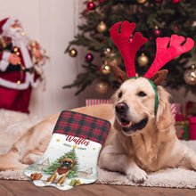 Load image into Gallery viewer, Boxer Christmas Stocking - Home for the Holidays - Personalize with Photo and Name-Christmas Ornament-Christmas,Christmas Stocking,Personalize Artwork-7