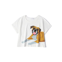 Load image into Gallery viewer, Boxer Dog Mom Cotton Crop Top and Shorts Sleeping Set-Pajamas-Apparel, Boxer, Dog Mom Gifts, Pajamas-2