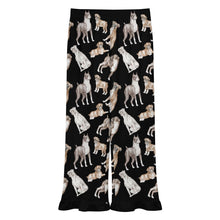 Load image into Gallery viewer, Boxer Dog Pajama Pants for Women - Ruffle Hem Design - Watercolor Symphony Boxer Dogs-Pajamas-Apparel,Boxer,Dog Mom Gifts,Pajamas-19