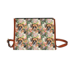 Load image into Gallery viewer, Boxer in Bloom Satchel Bag Purse-Accessories-Accessories, Bags, Boxer, Purse-Black1-ONE SIZE-2