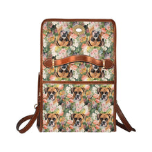 Load image into Gallery viewer, Boxer in Bloom Satchel Bag Purse-Accessories-Accessories, Bags, Boxer, Purse-Black1-ONE SIZE-4
