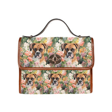 Load image into Gallery viewer, Boxer in Bloom Satchel Bag Purse-Accessories-Accessories, Bags, Boxer, Purse-Black1-ONE SIZE-1